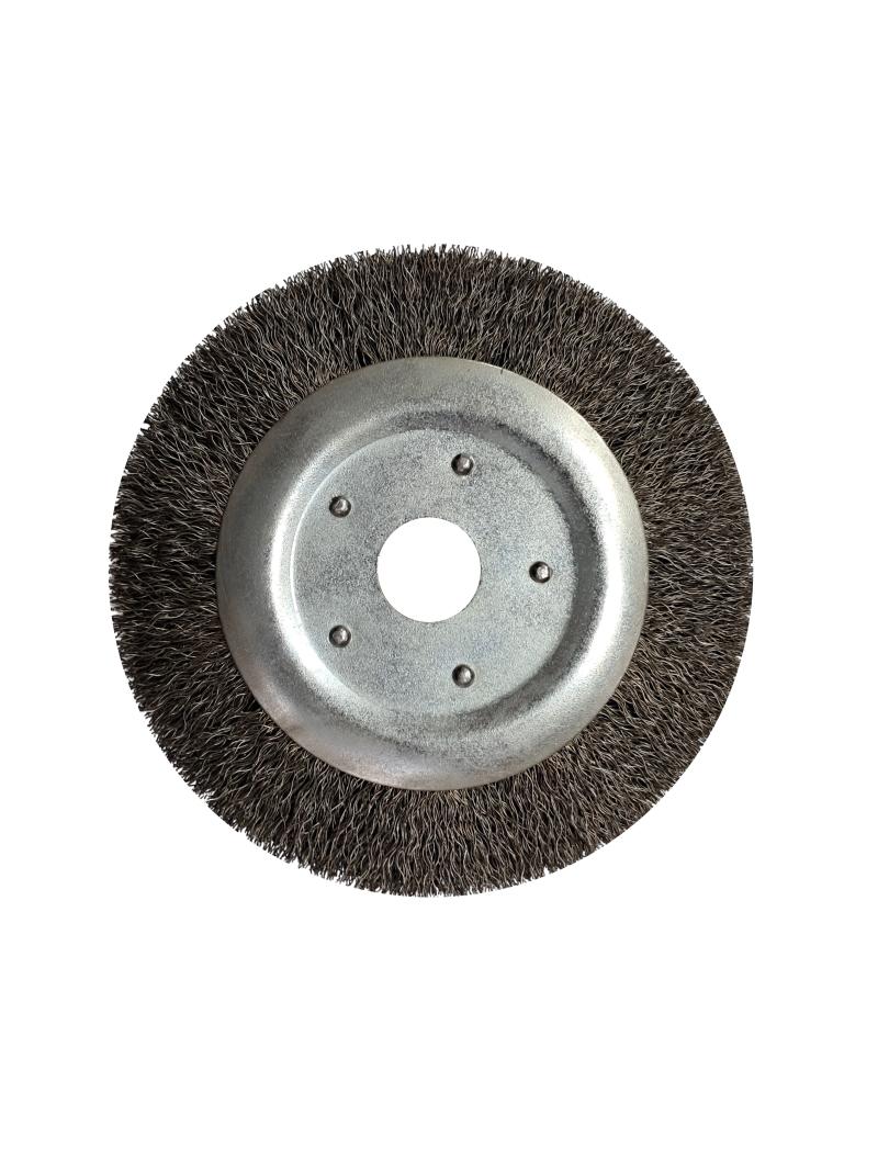 Szczotka tarczowa, druciana - drut stalowy falowany
