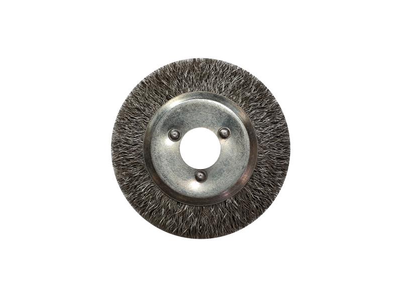 Szczotka tarczowa, druciana - drut stalowy falowany
